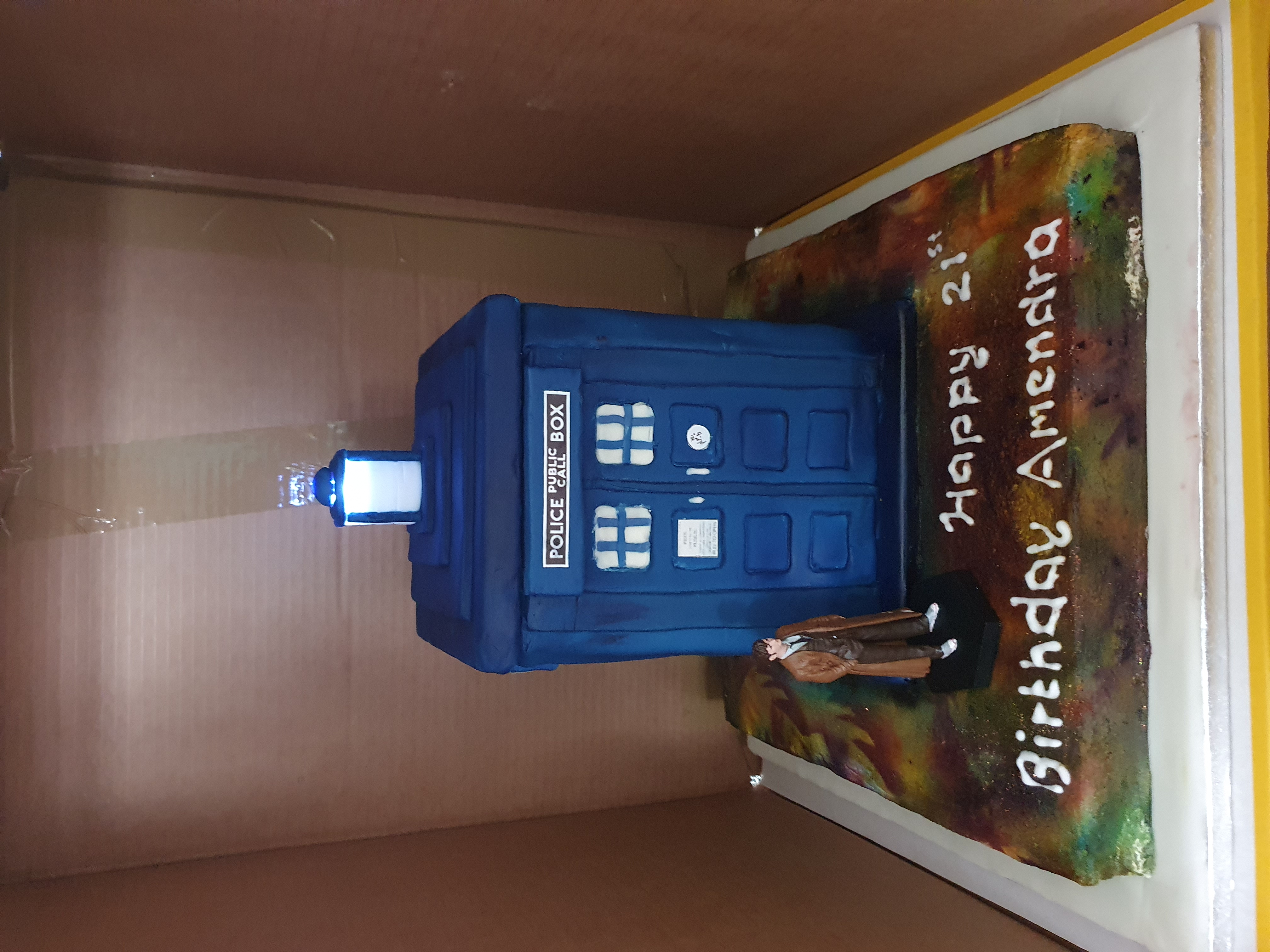Doctor Who Tradis Cake