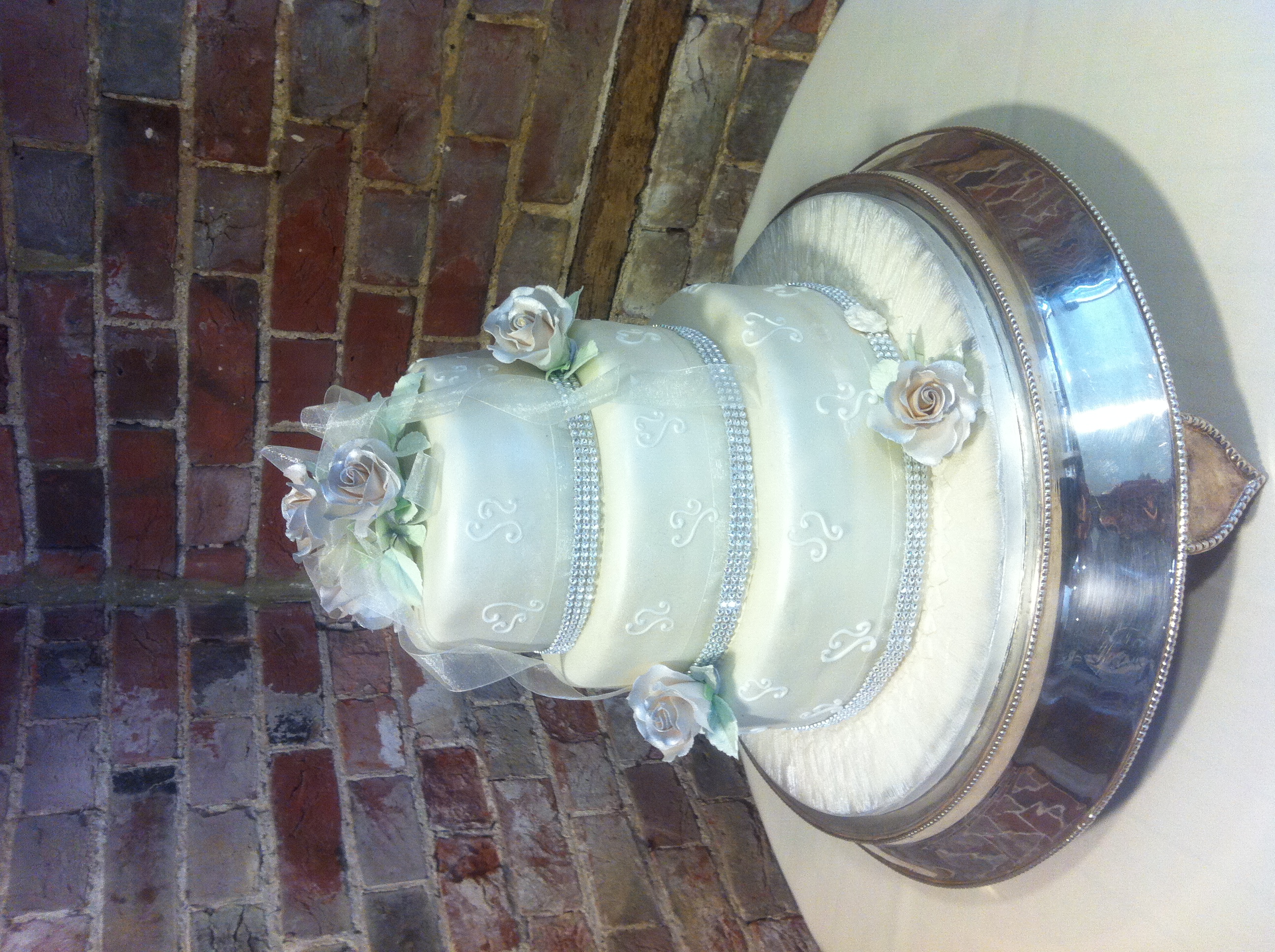 Diamante Ribbon  Cake
